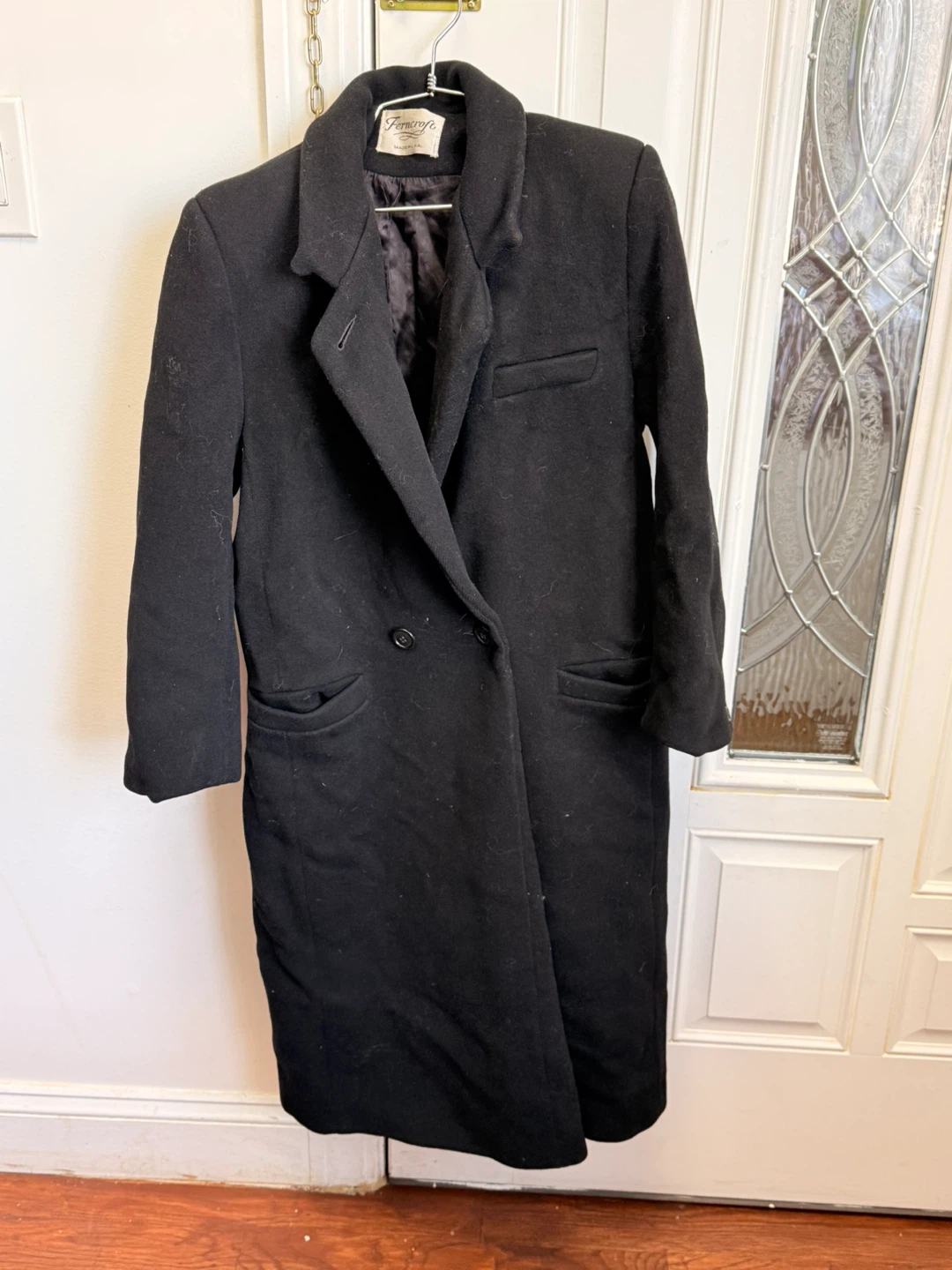 Towncraft Black Wool Coat