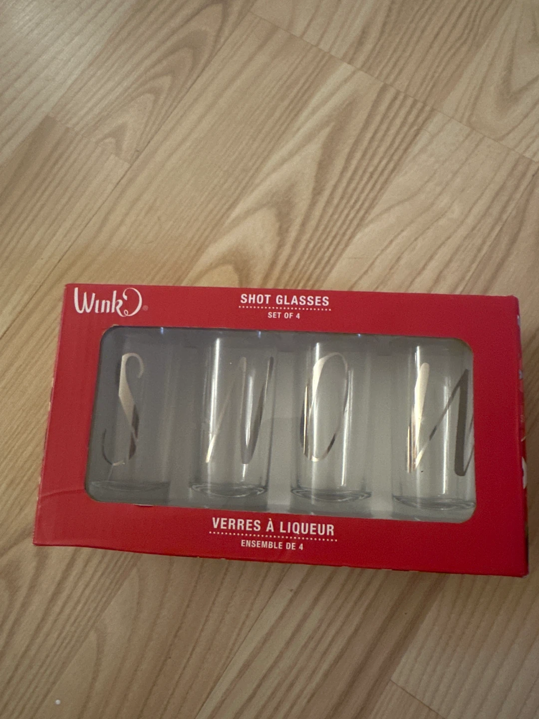 Wink Shot Glasses Set of 4 - New in Box