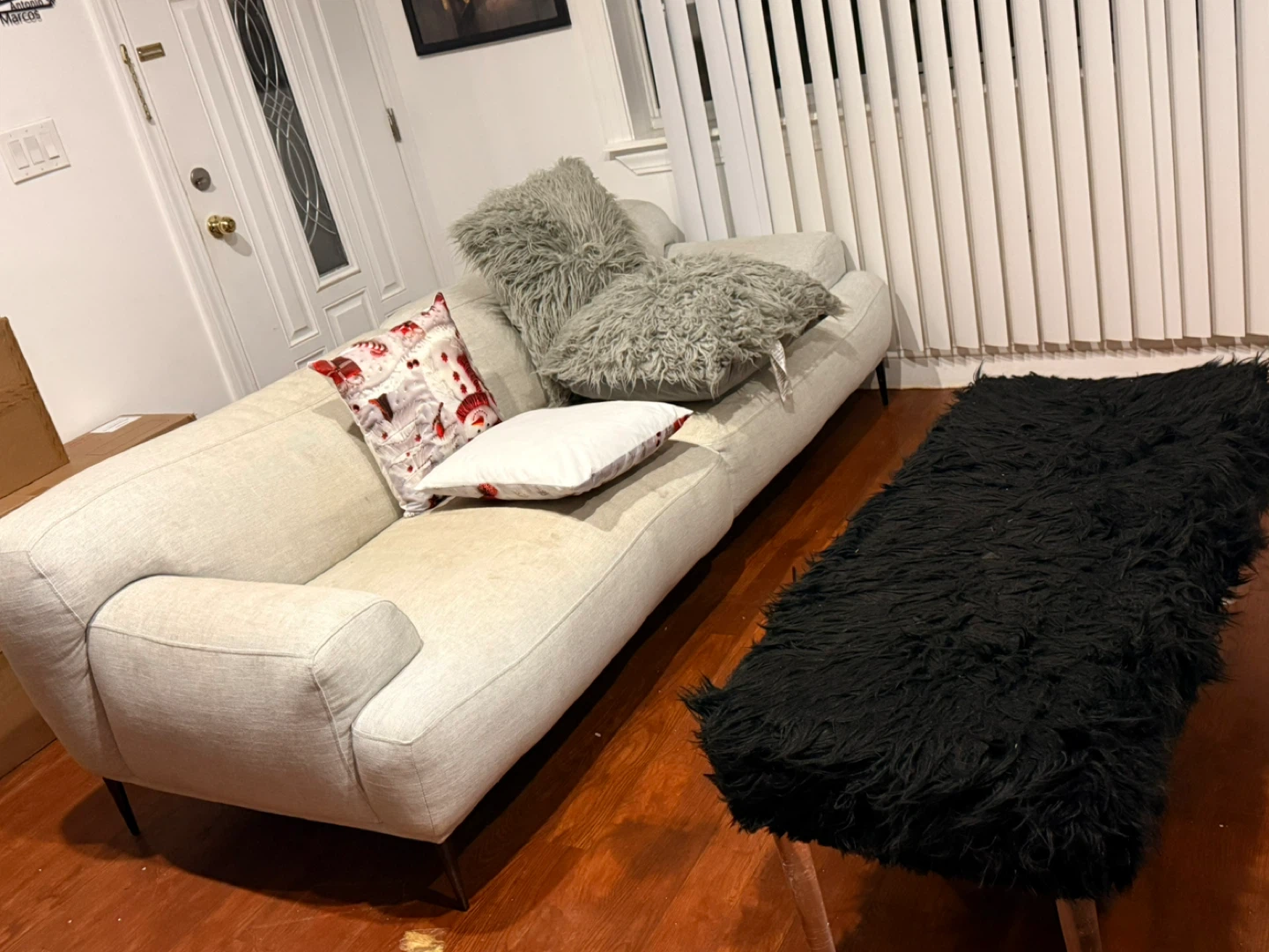 Comfortable Beige Sofa - Gently Used