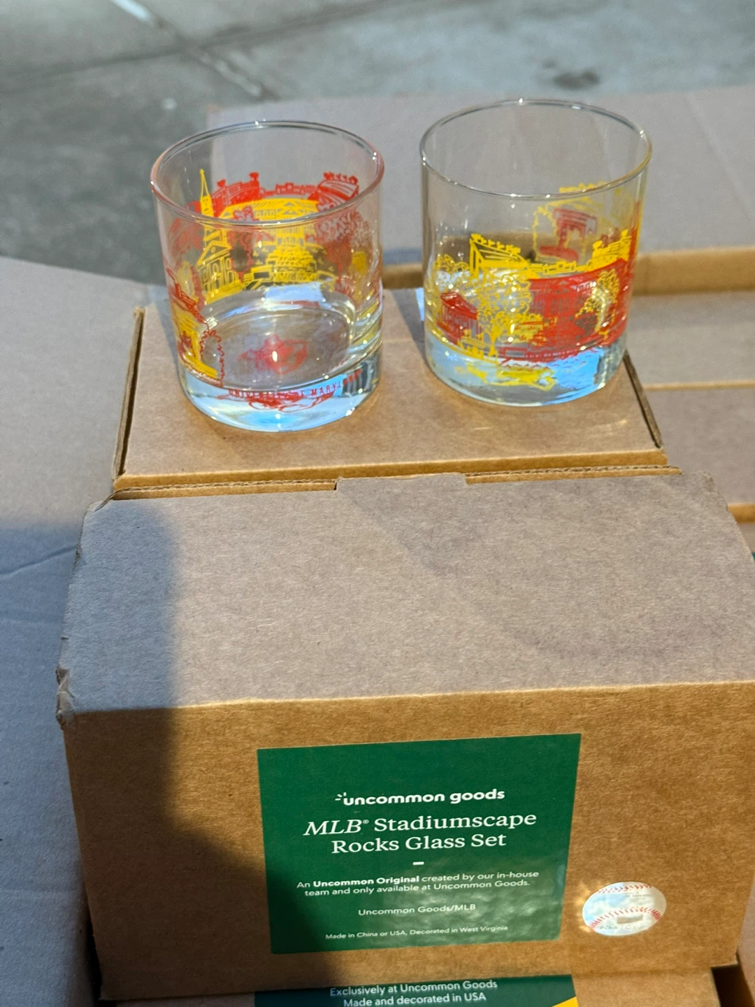 MLB Stadiumscape Rocks Glass Set - Uncommon Goods