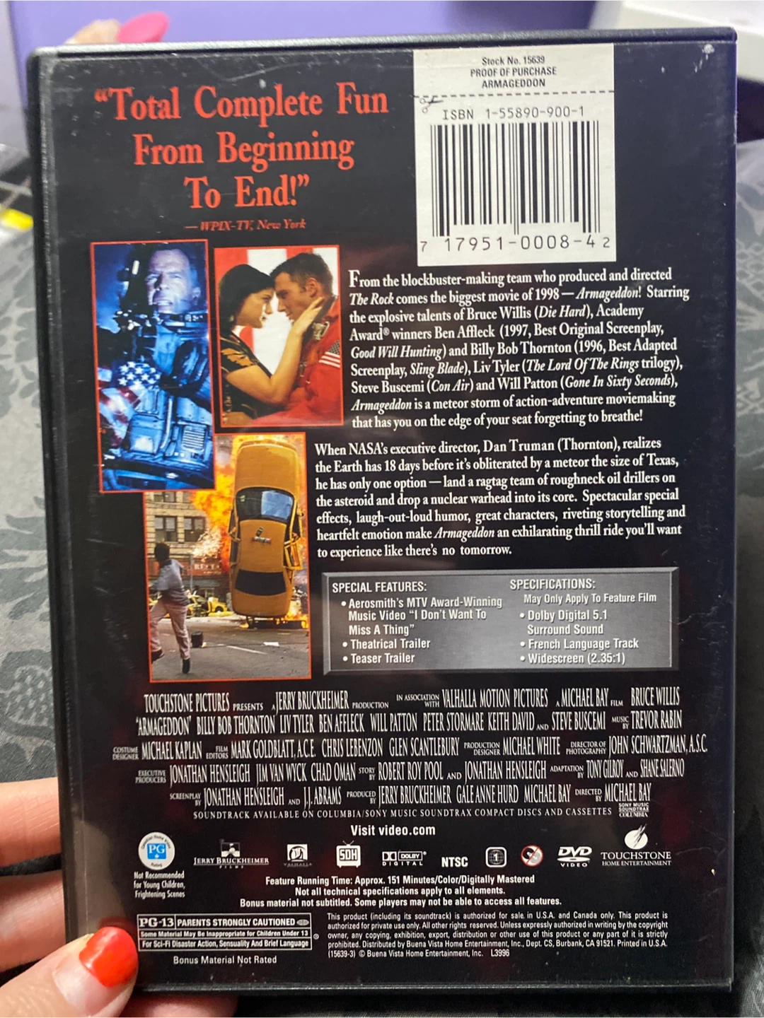 Armageddon DVD - Bruce Willis - photo 2