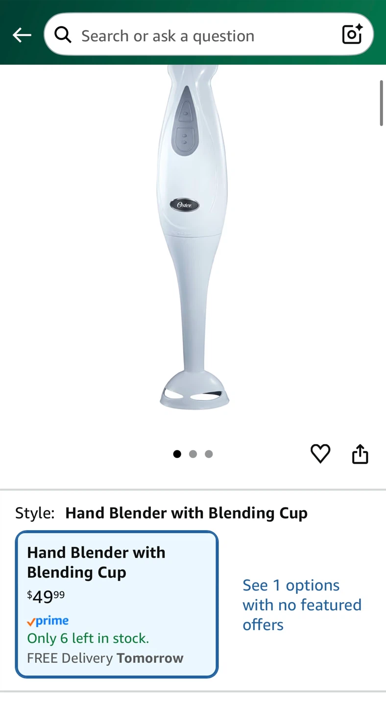 New Oster Hand Blender with Blending Cup - photo 3