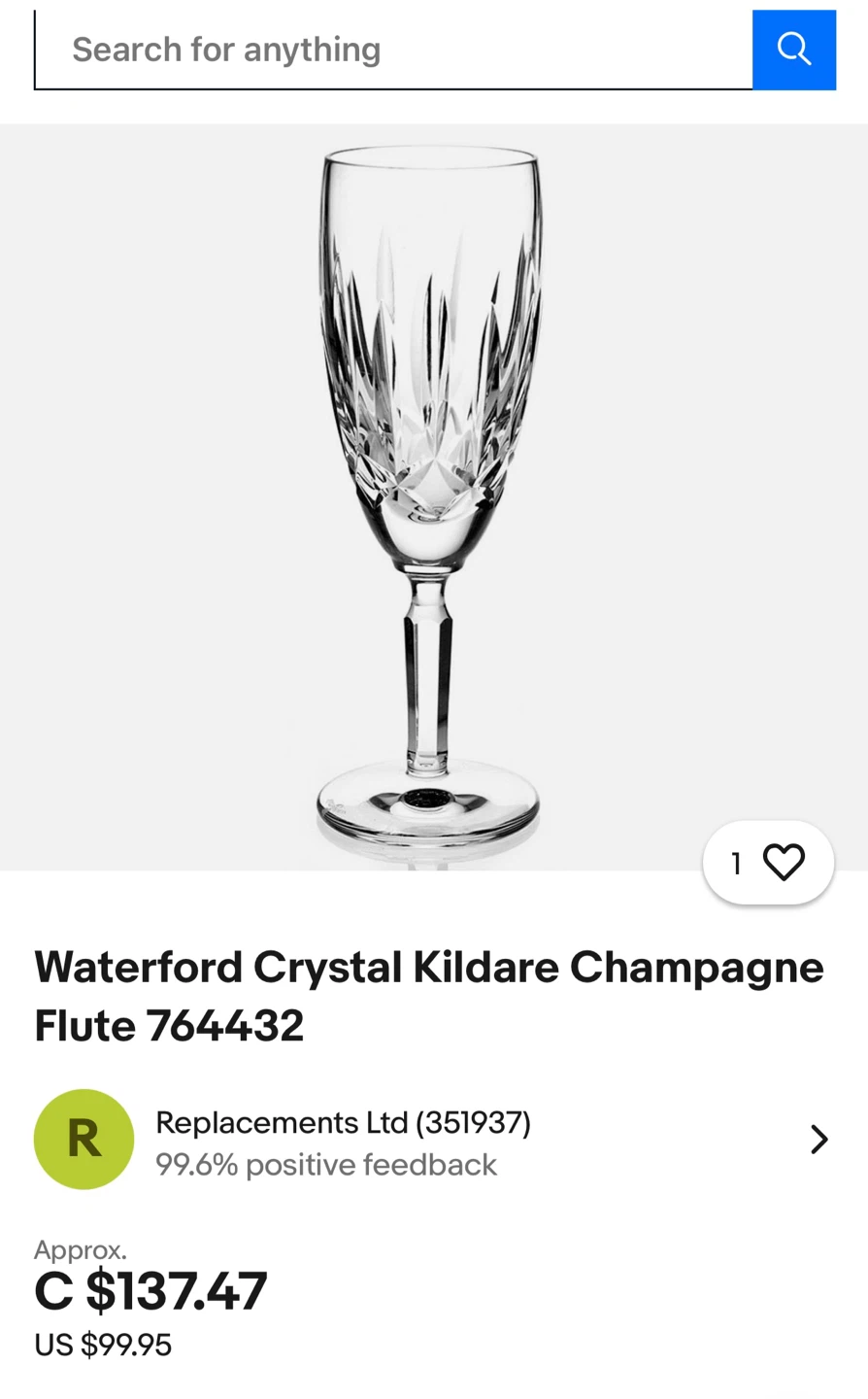 4 x Waterford Crystal Kildare Champagne Flutes - photo 2