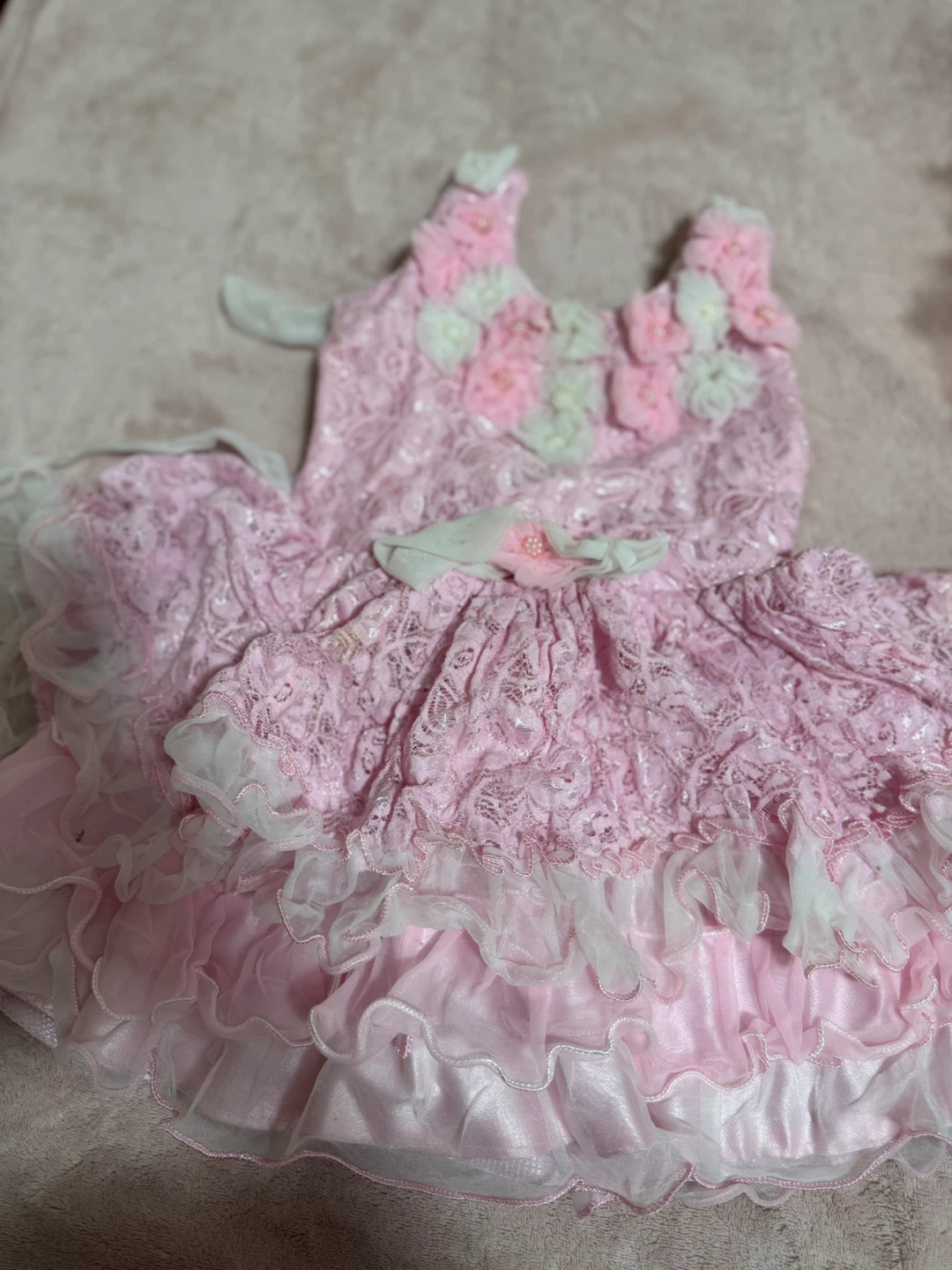 Pink Floral Lace Dress - photo 3