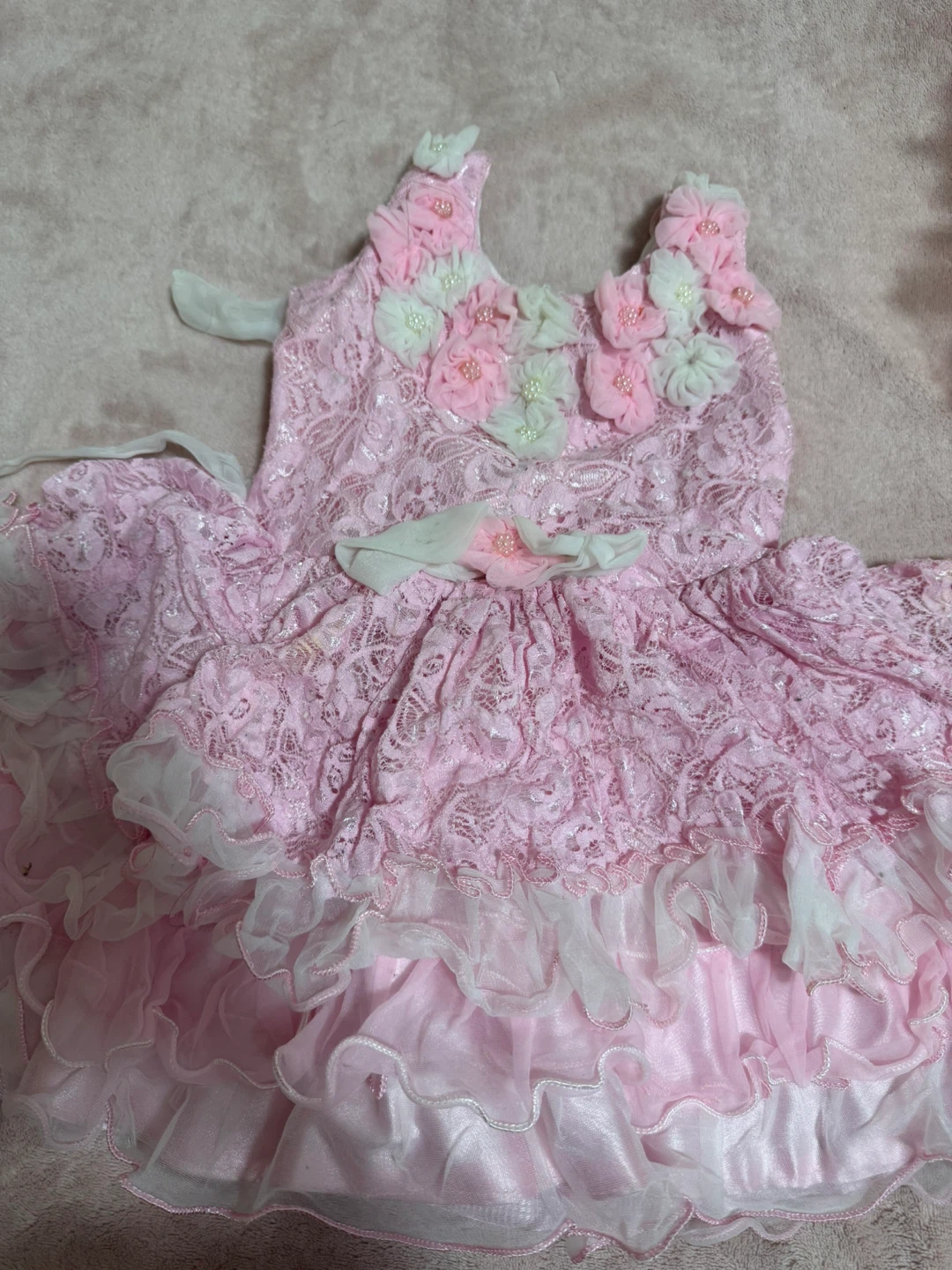 Pink Floral Lace Dress - photo 2