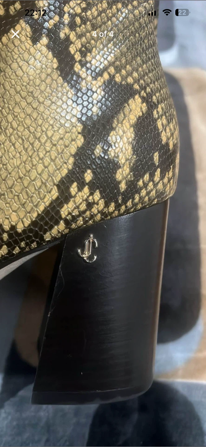 Jimmy Choo Snakeskin Ankle Boots - Size 36 - photo 3