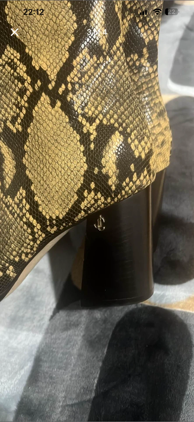 Jimmy Choo Snakeskin Ankle Boots - Size 36 - photo 2