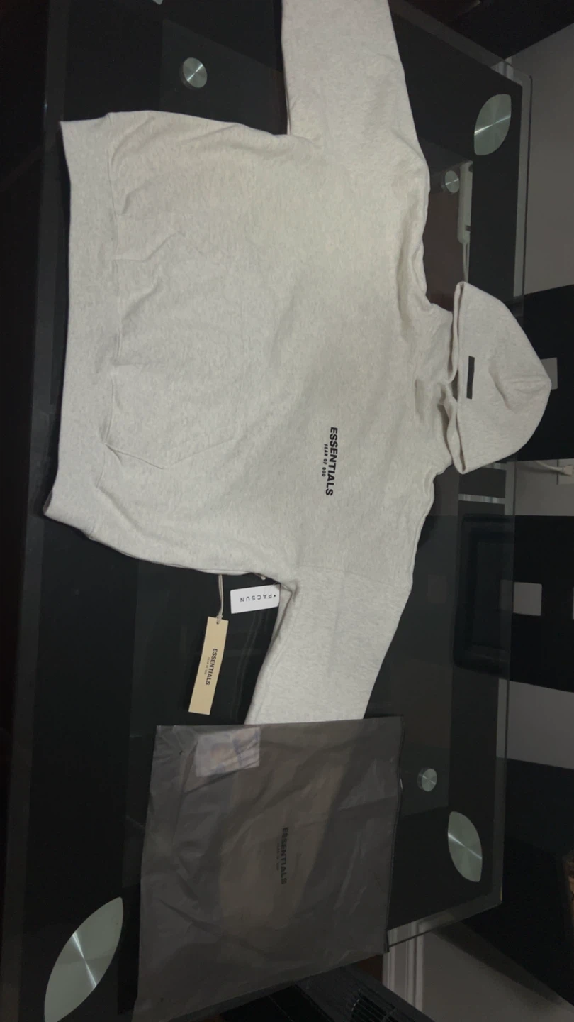 New Essentials Fear of God Hoodie - Light Oatme, Med