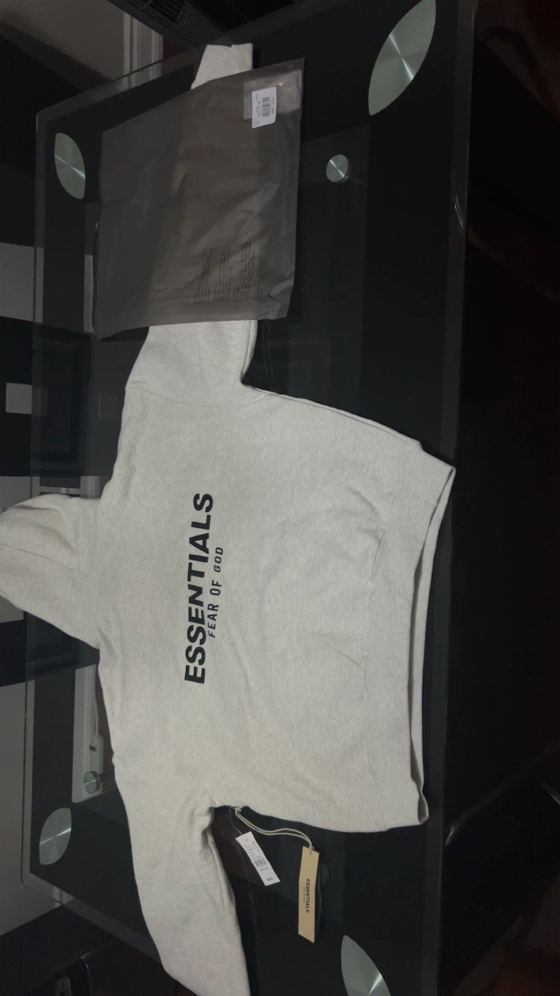 New Essentials Fear of God Hoodie - Light Oatme, Med - photo 2