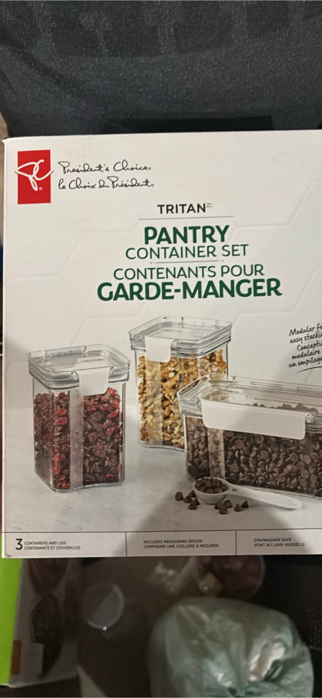 President's Choice Tritan Pantry Container Set - NEW
