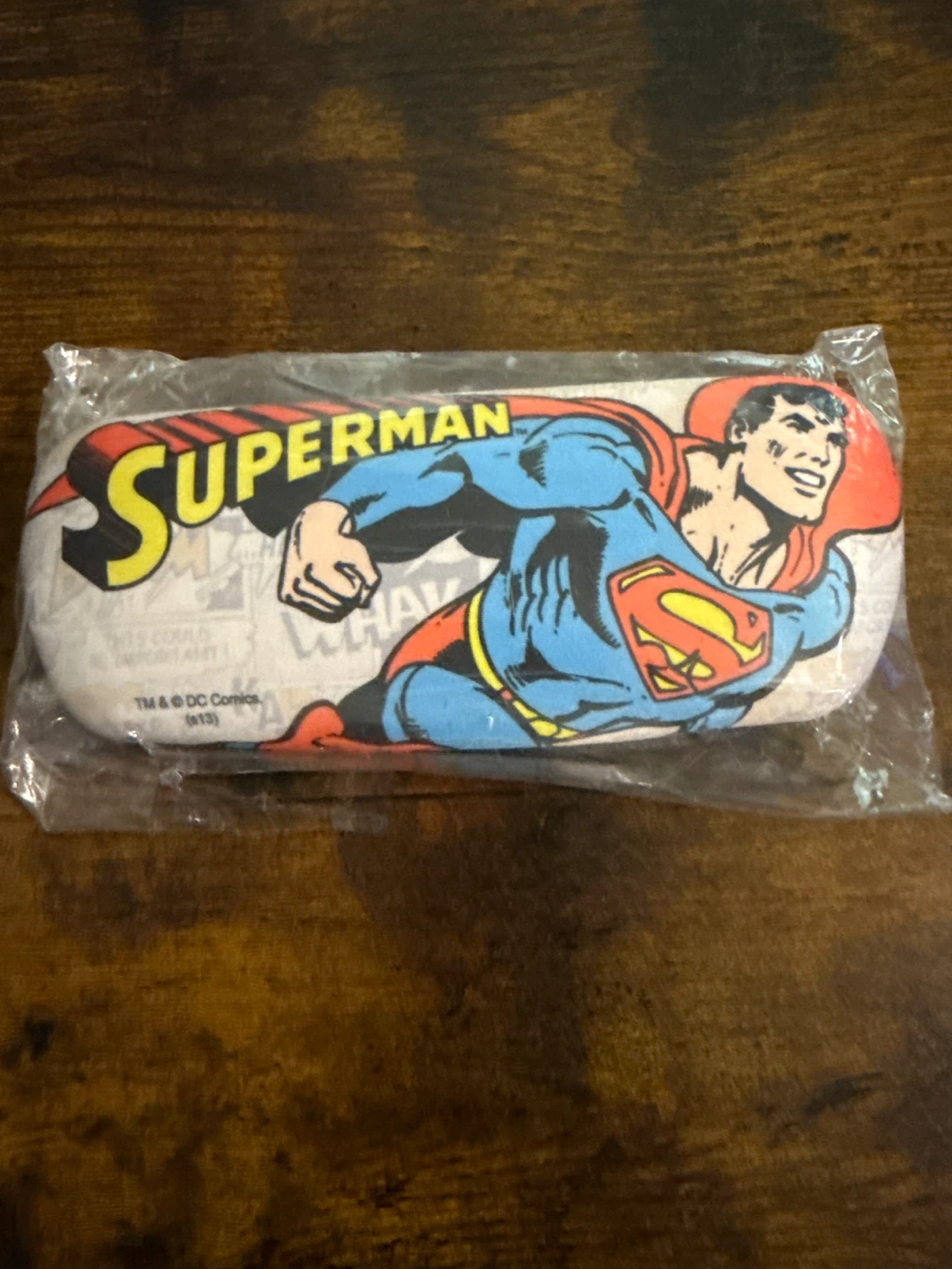 New Superman Eyeglasses Case with Cleaning Cloth