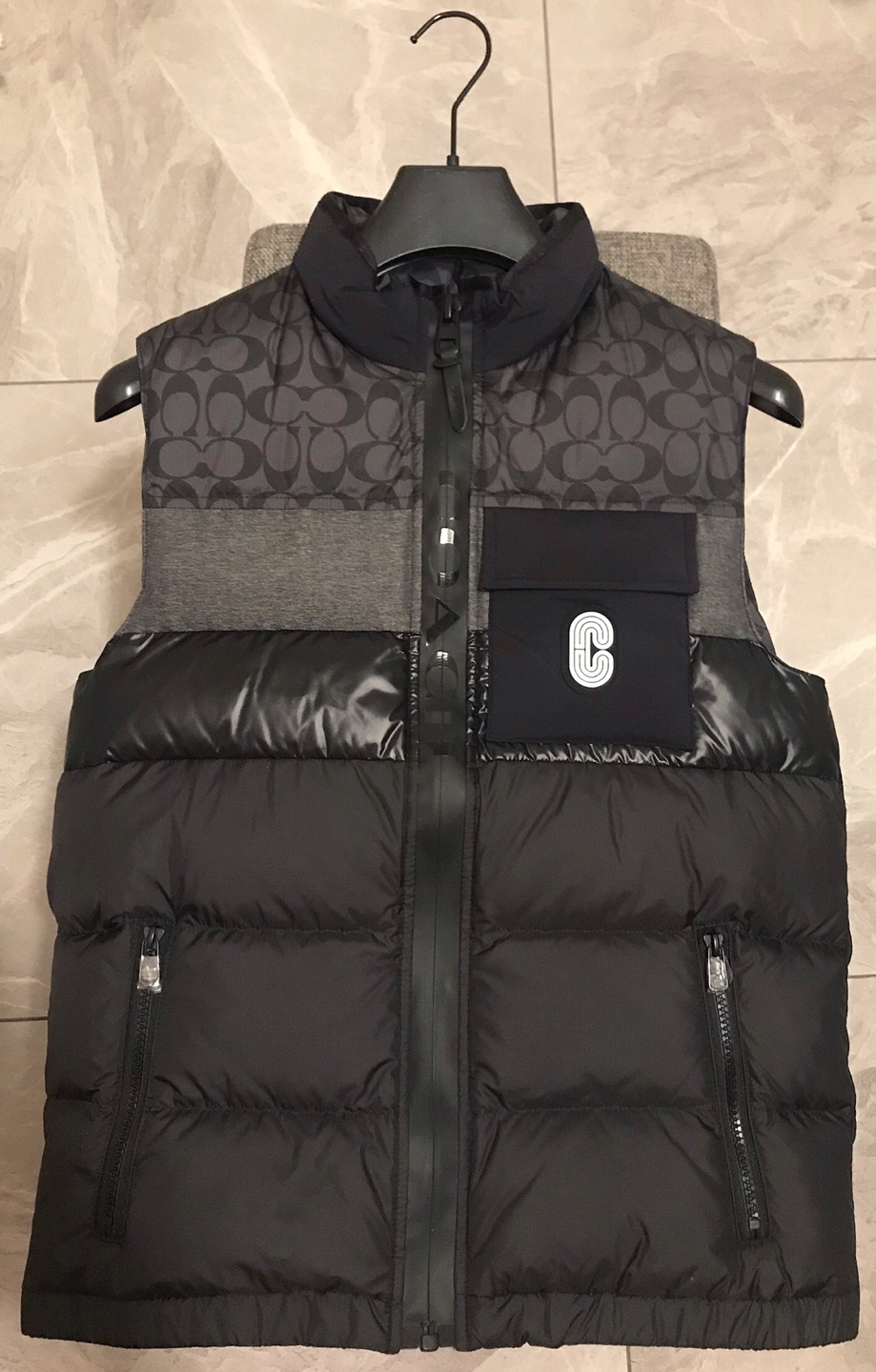 Coach down puffer vest