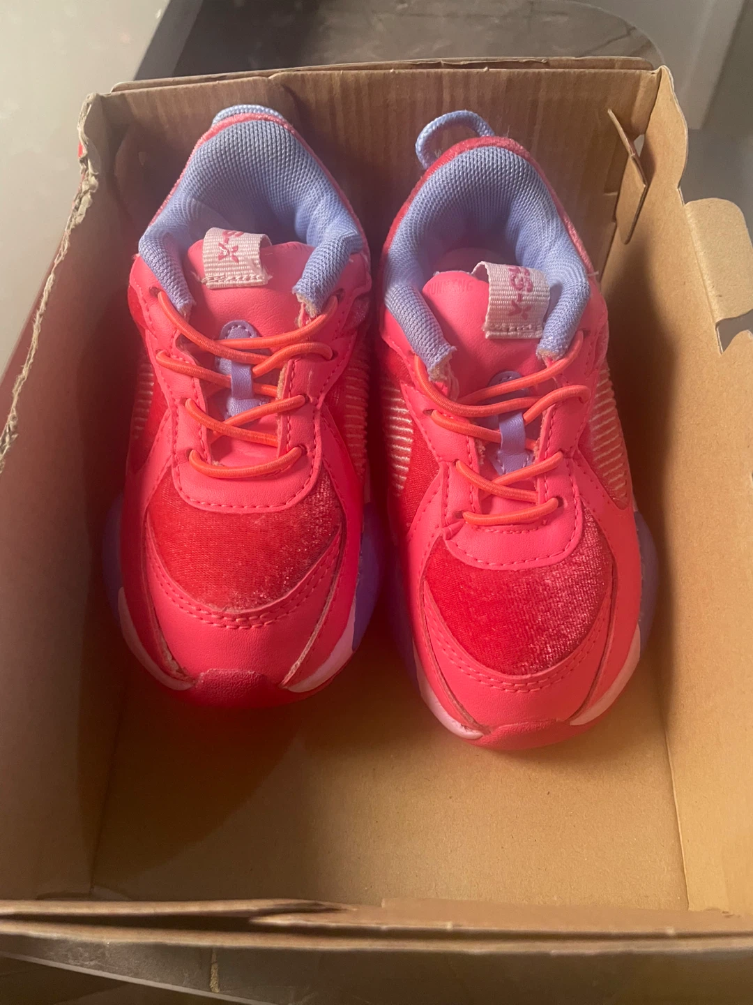 Puma RS-X Toddler Sneakers - Pink/Purple, Size 6