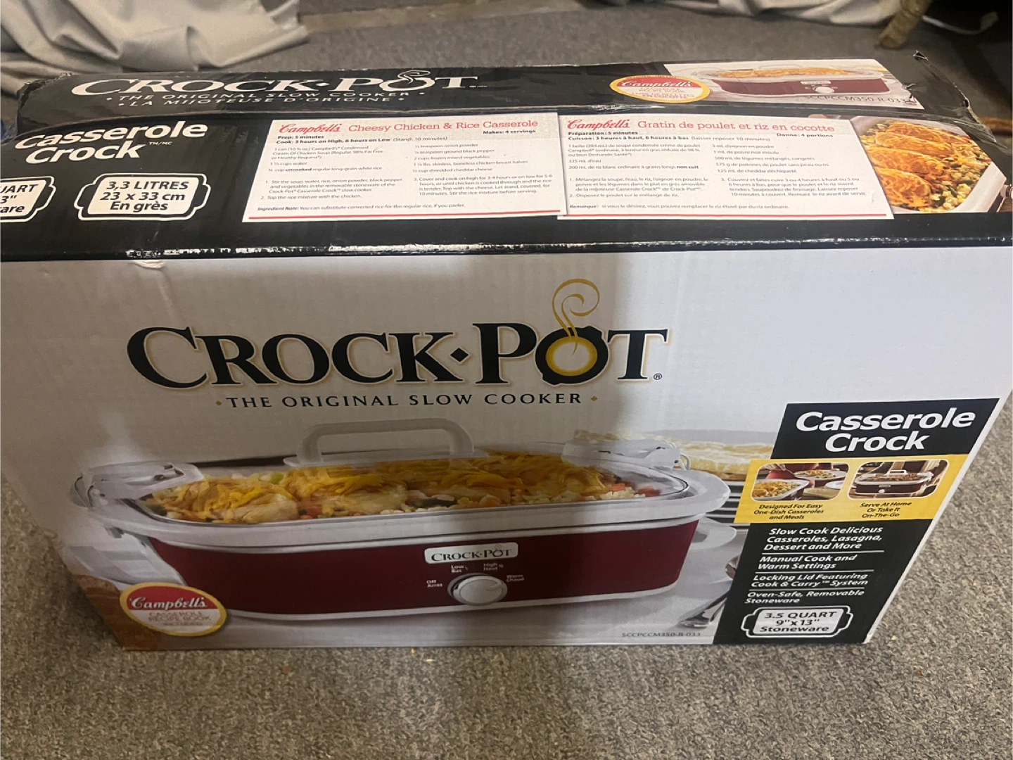 Crock-Pot Casserole Dish Slow Cooker 3.5-qt - photo 2