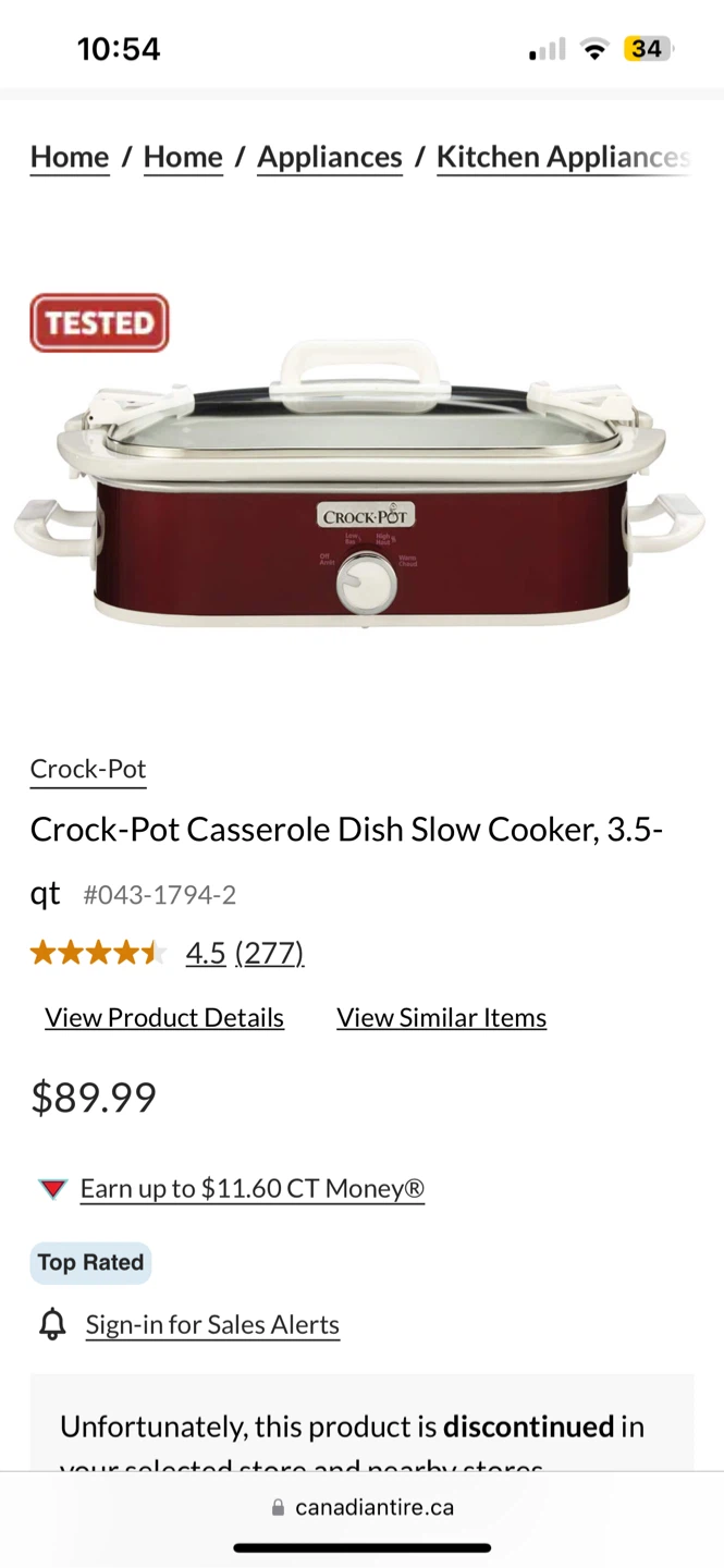 Crock-Pot Casserole Dish Slow Cooker 3.5-qt - photo 3