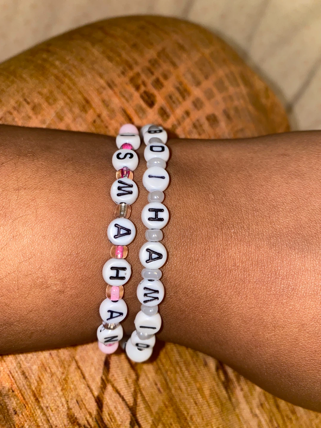 Handmade Beaded Name Bracelets