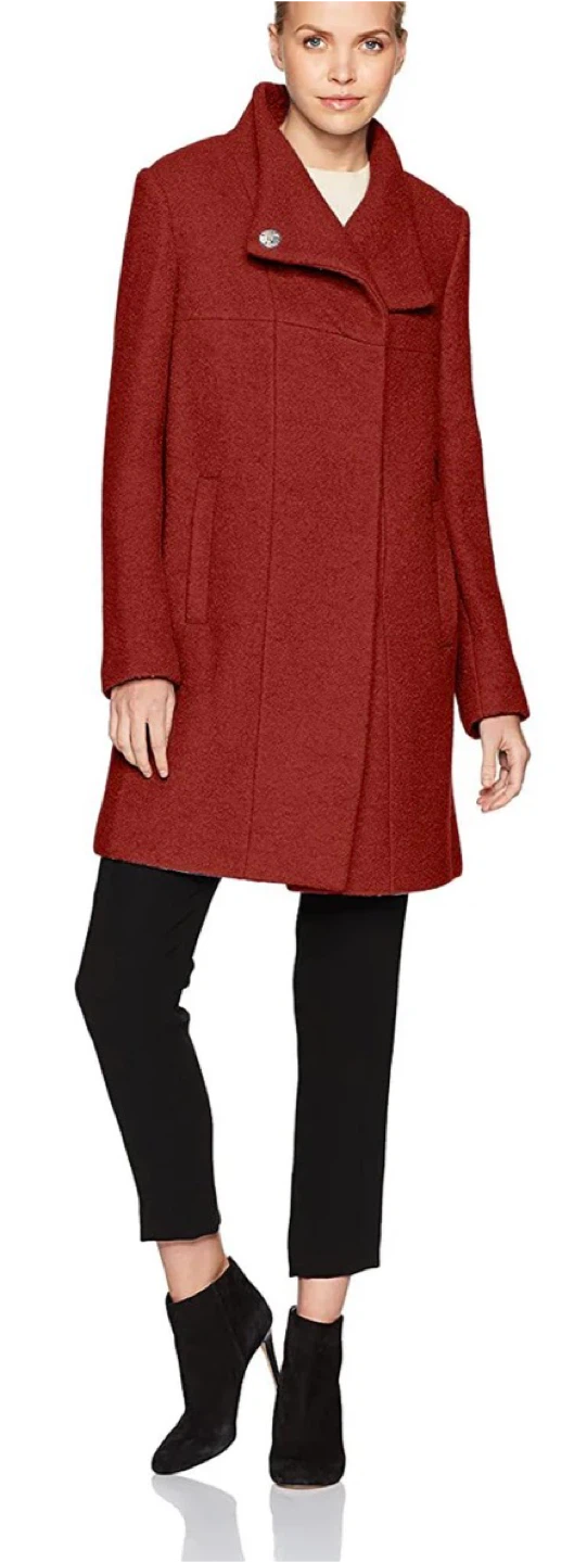 Kenneth Cole Red Wool Blend Coat - photo 4