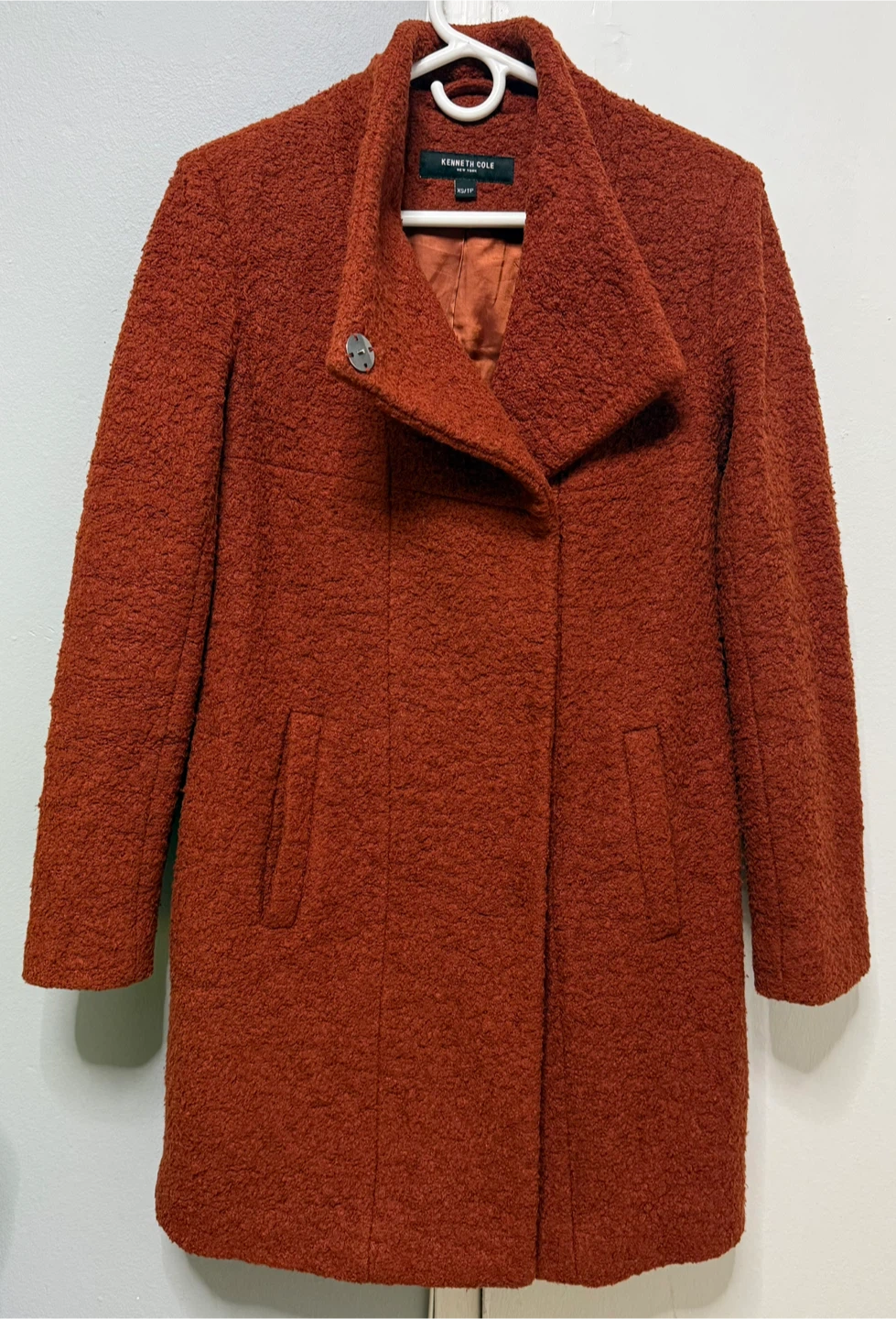Kenneth Cole Red Wool Blend Coat - photo 2