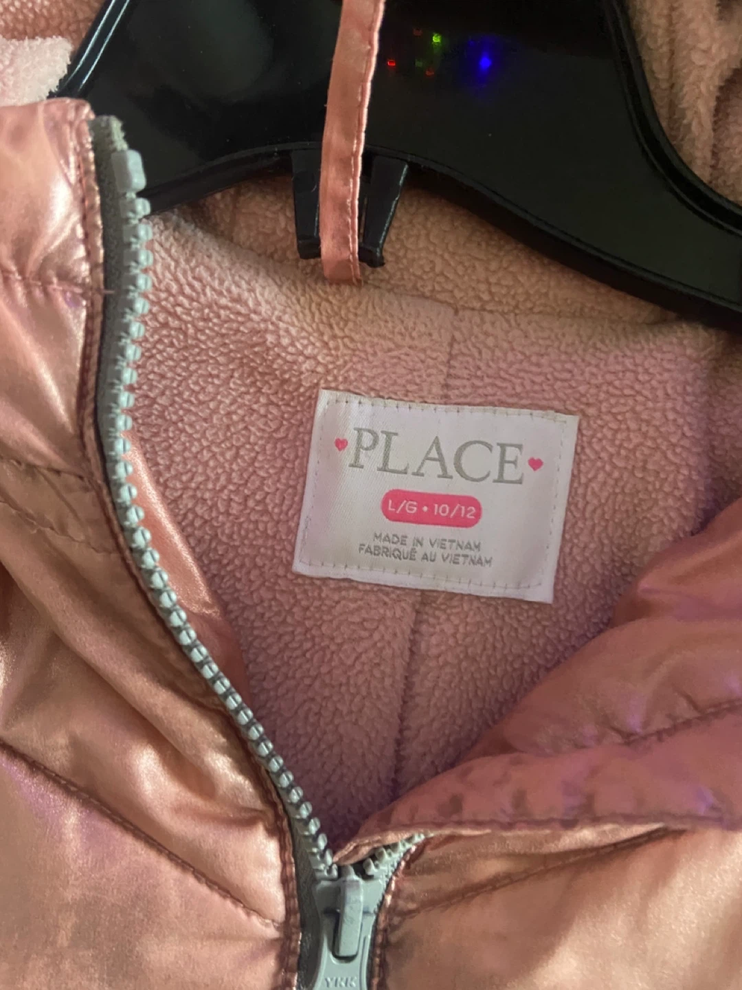 The Children's Place Girls' Hooded Puffer Jacket Size L (10/12) - photo 4