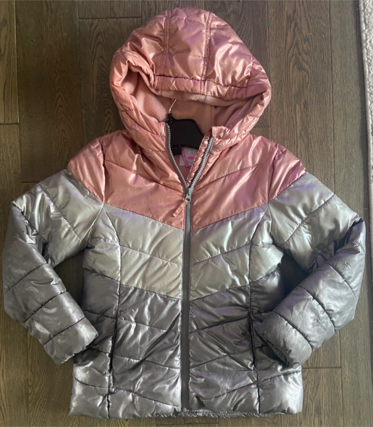 The Children's Place Girls' Hooded Puffer Jacket Size L (10/12)