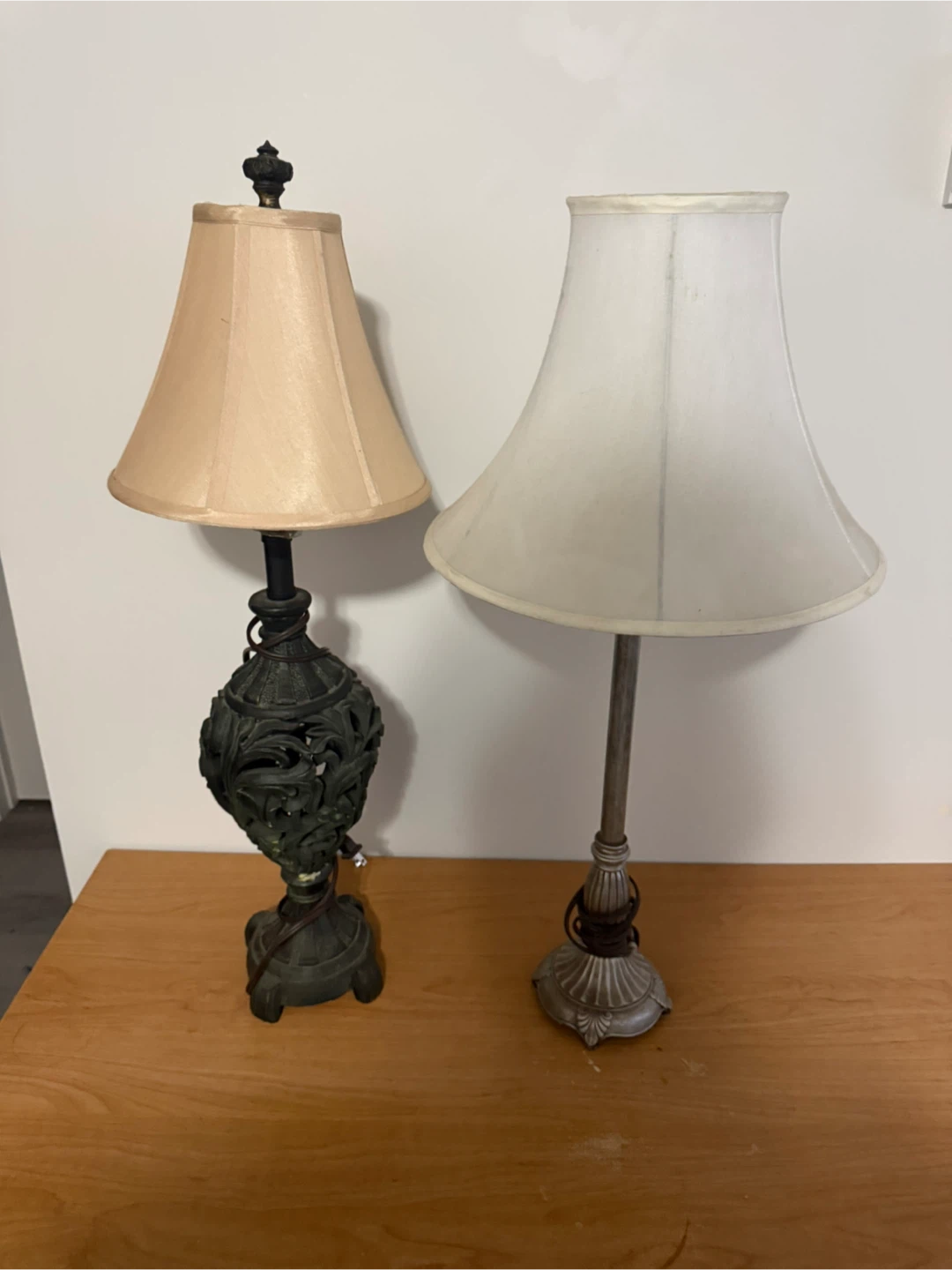 Two Table Lamps with Shades