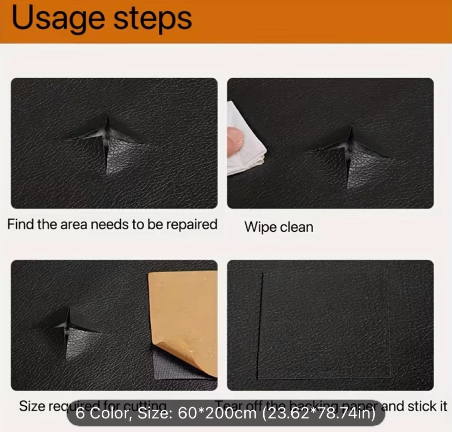Leather Repair Patch - 60x90cm - photo 4