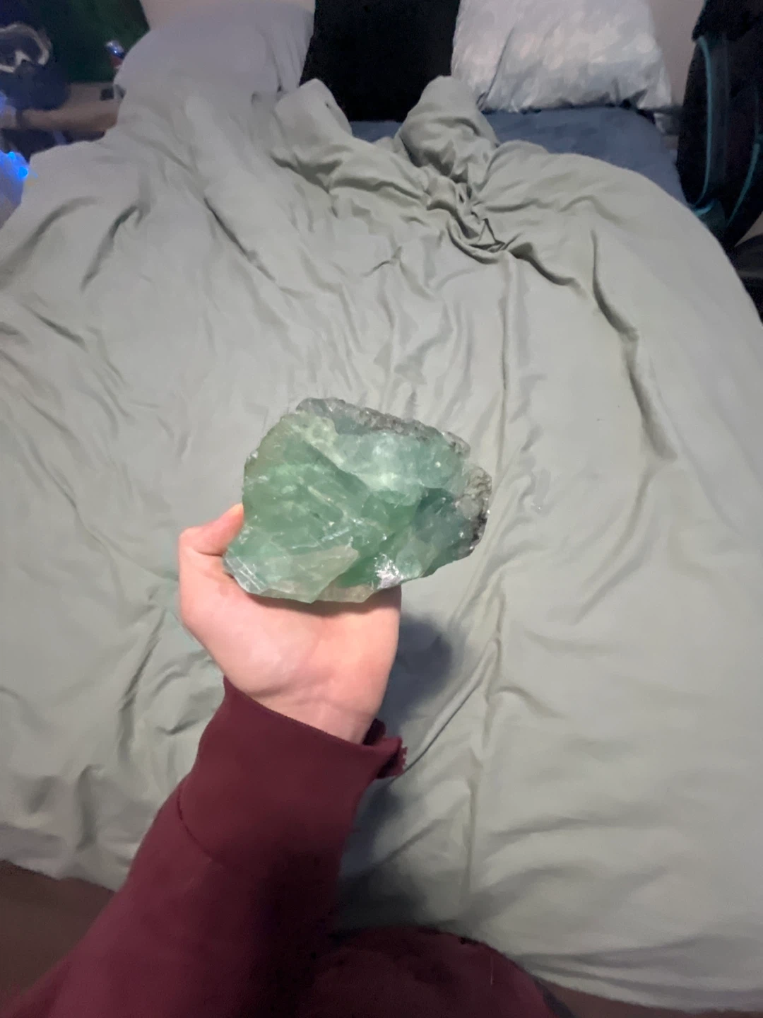 Green Fluorite Crystal - photo 2