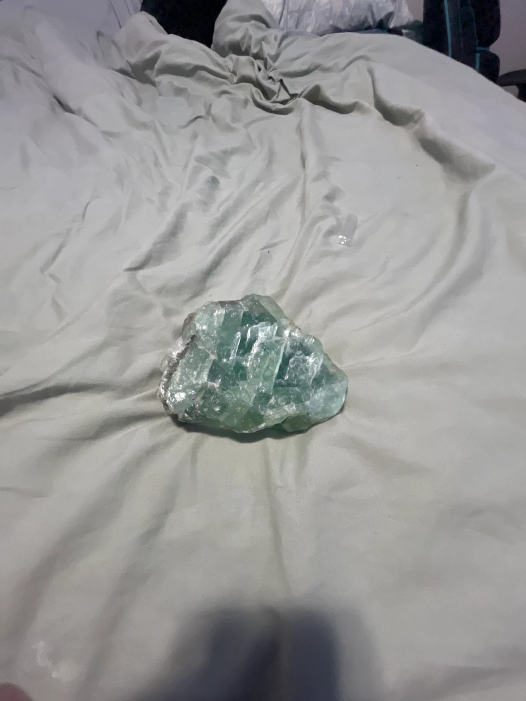 Green Fluorite Crystal