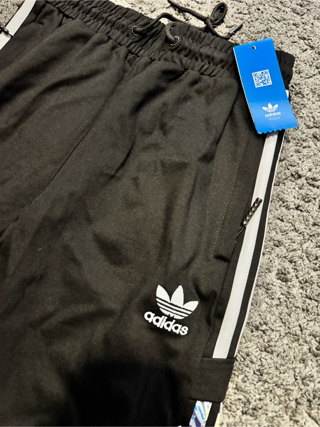 New Adidas Black Track Pants - photo 2