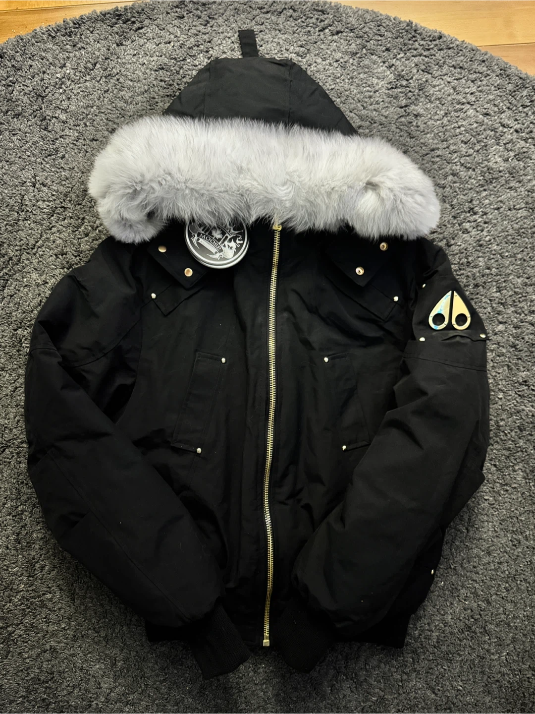 Moose Knuckles Bomber Jacket - Black