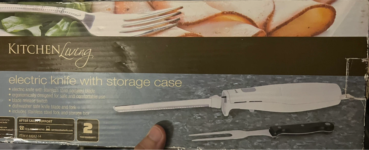 Kitchen Living Electric Knife with Storage Case