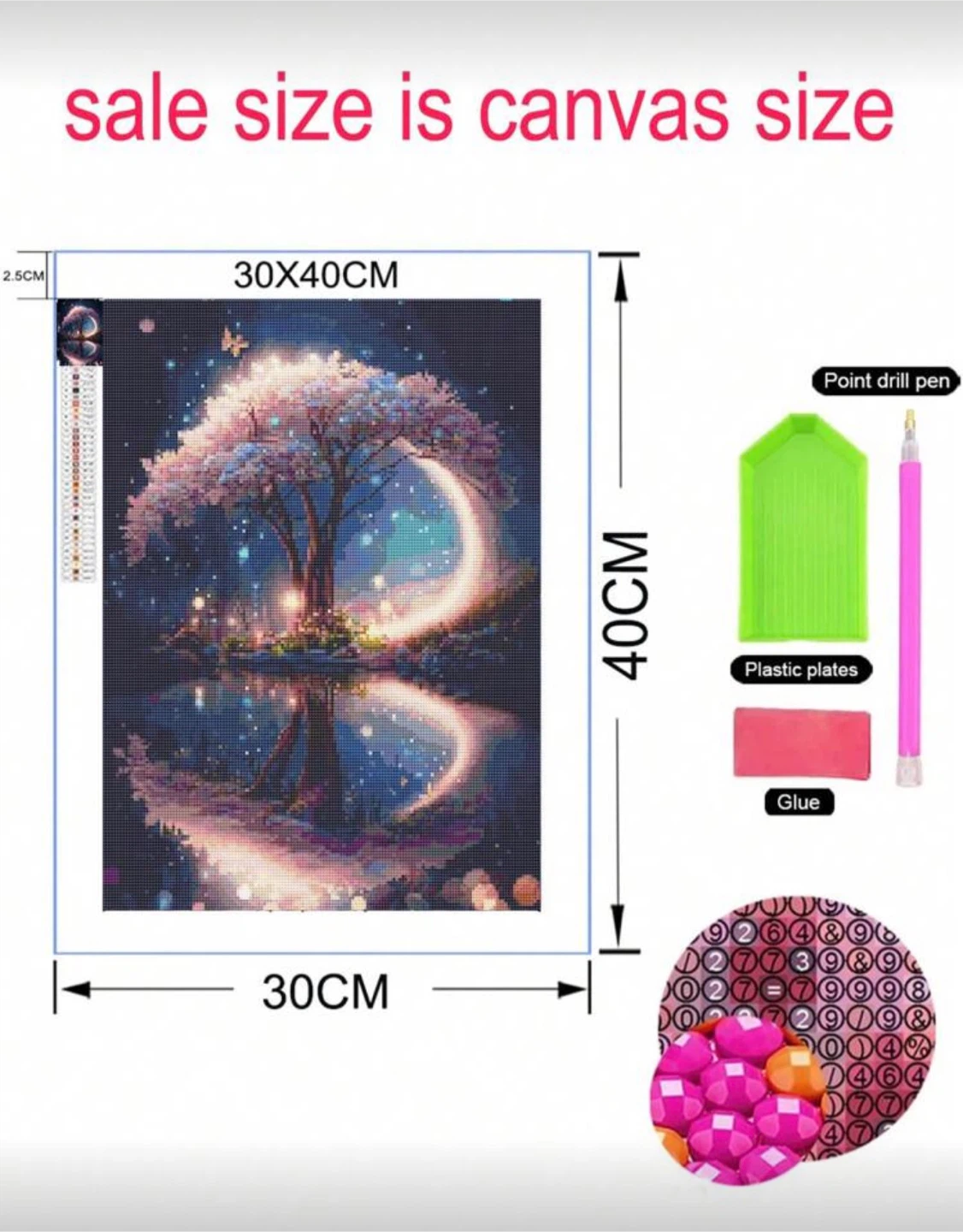 DIY Diamond Painting Kit 30x40cm (finished) - photo 3