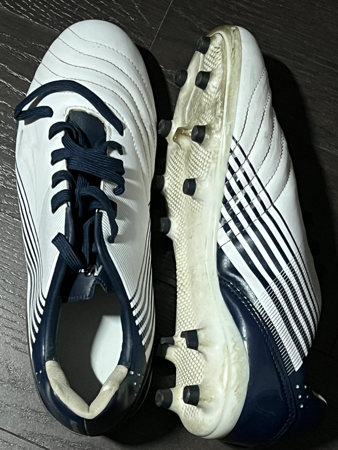 Soccer shors - White & Navy - photo 2