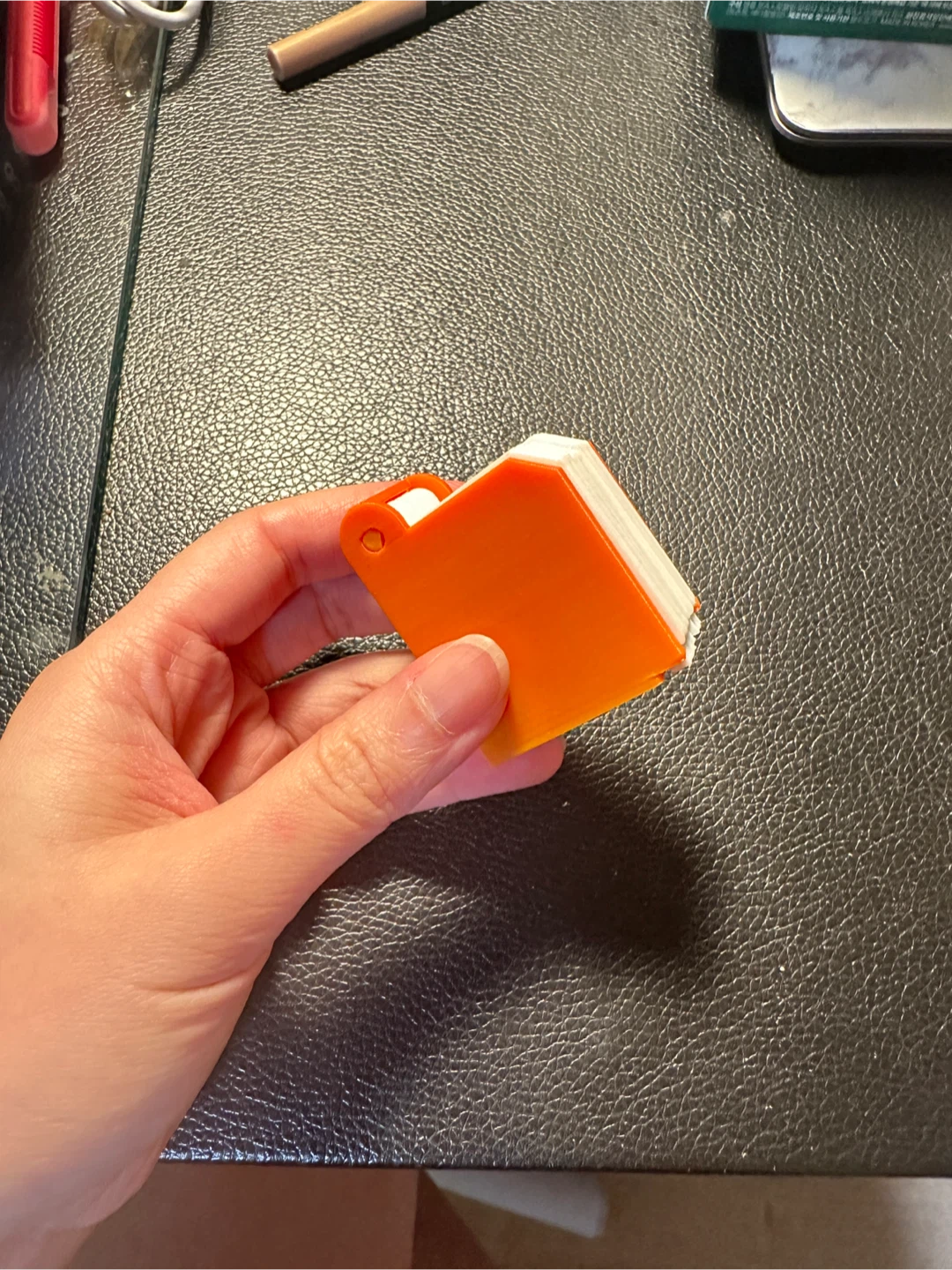 Orange Flip microcard Holder - photo 2