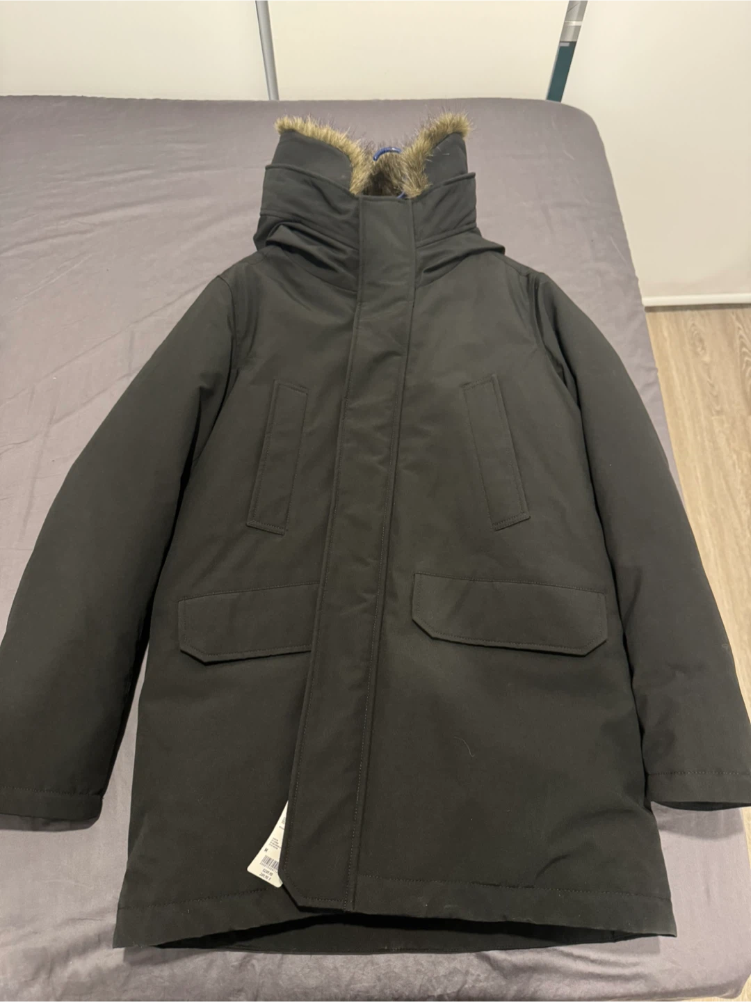 Uniqlo Hybrid Ultra Warm Down Coat - Black, Size M