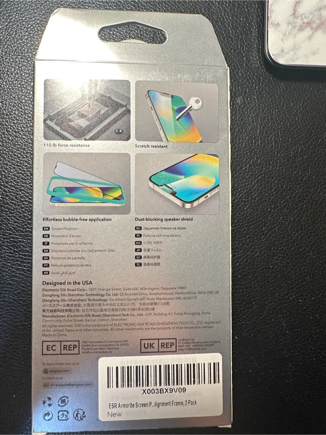 New ESR Armorite Screen Protector 1-Pack - photo 2