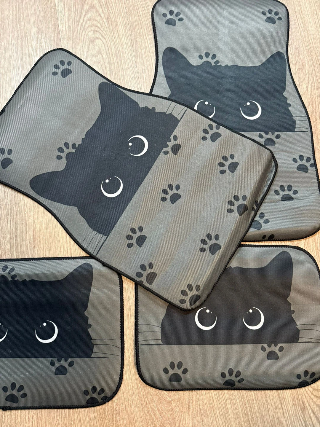 Cat Design Car Floor Mats - Set of 4