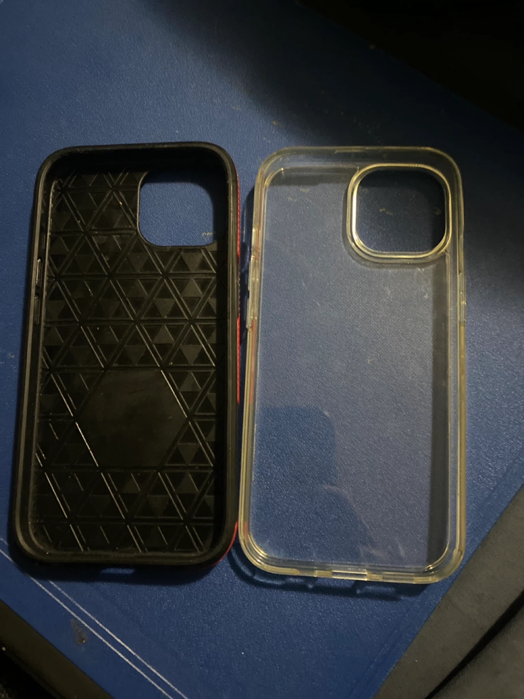 iPhone 15 Cases - Red & Clear - photo 2