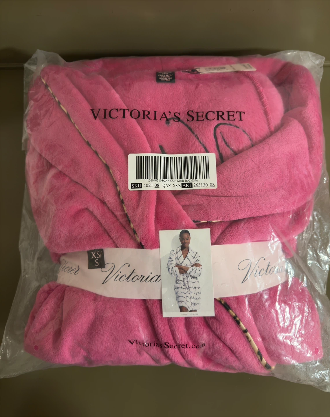 Victoria's Secret Pink Robe & Slippers Set - photo 2