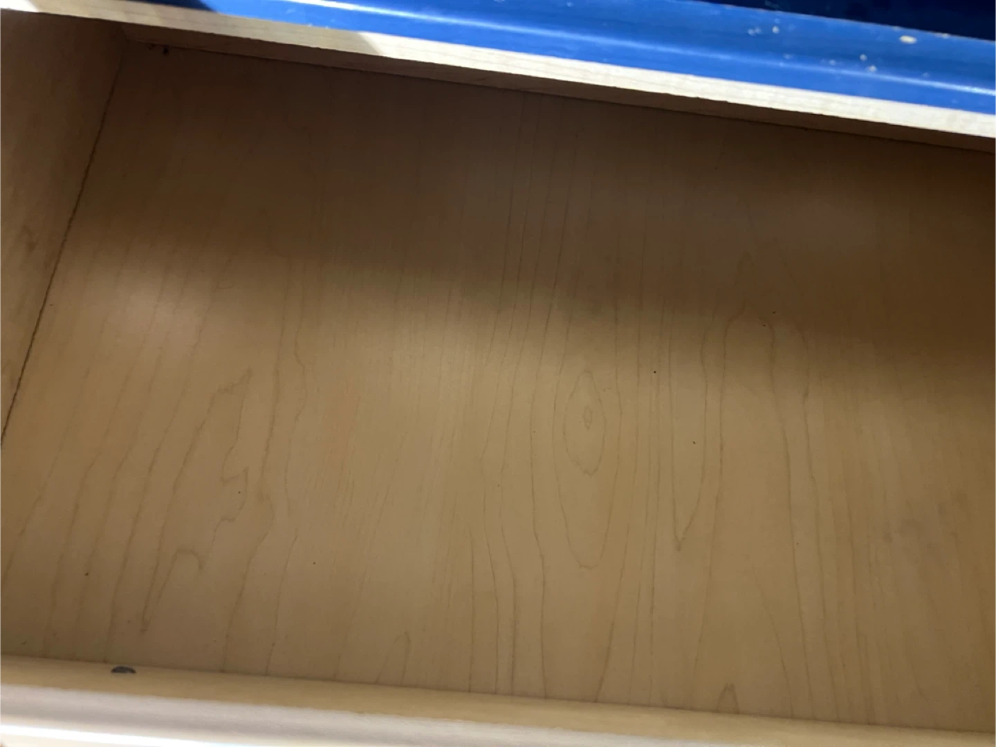 Blue & Light Wood Dresser with 6 Drawers - photo 3