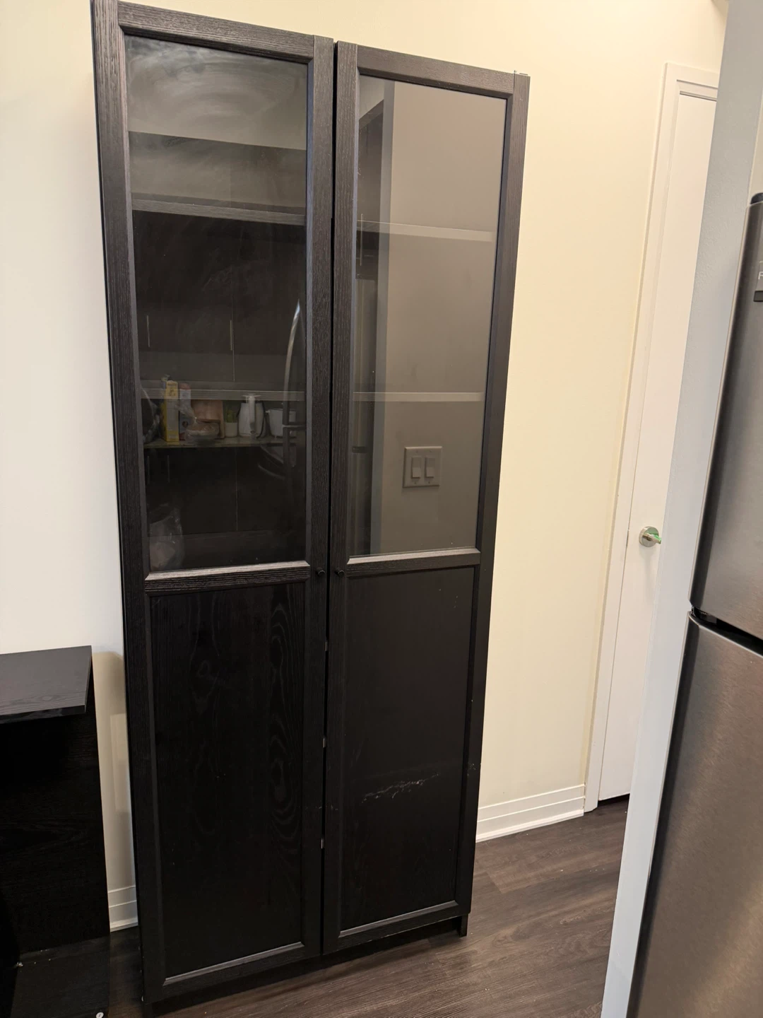 IKEA Billy / Oxberg Bookcase with Height Extension - Black Oak - photo 2