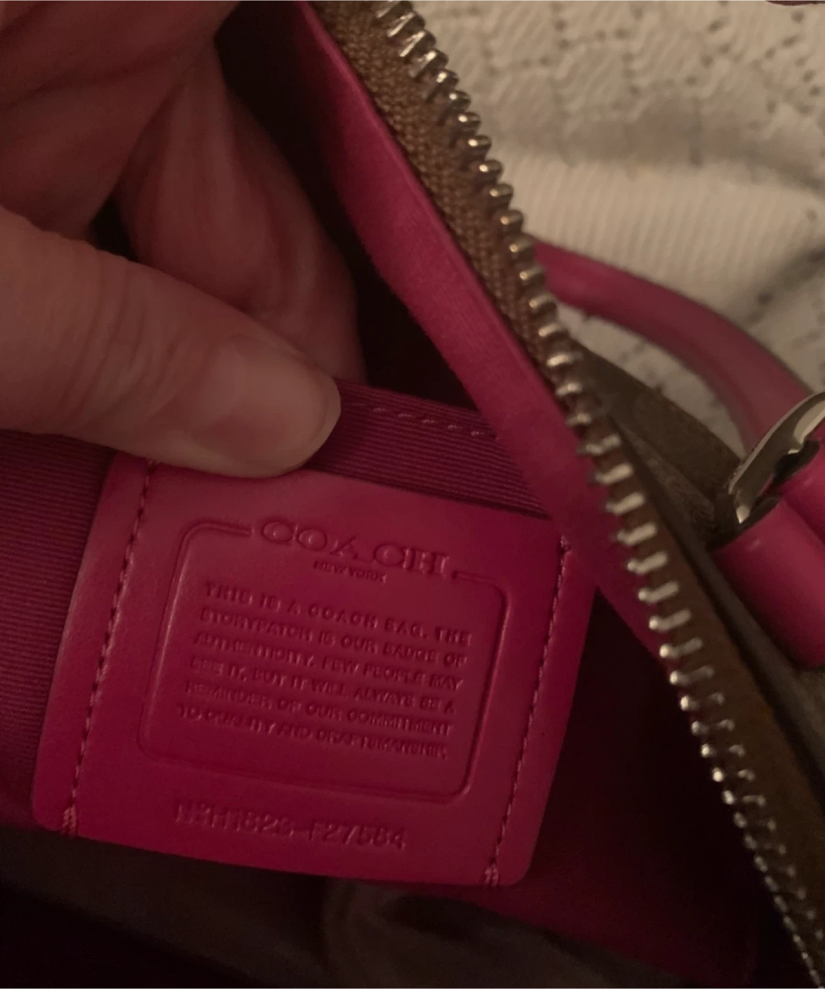 Pink and Tan Coach purse - photo 4
