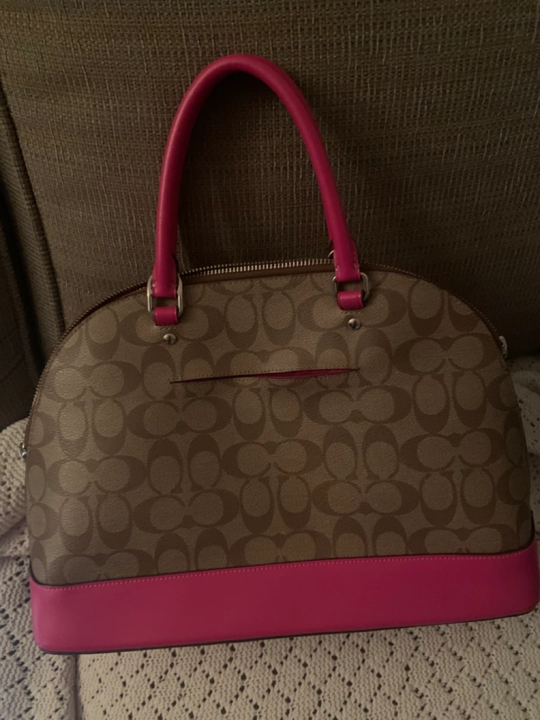 Pink and Tan Coach purse - photo 2