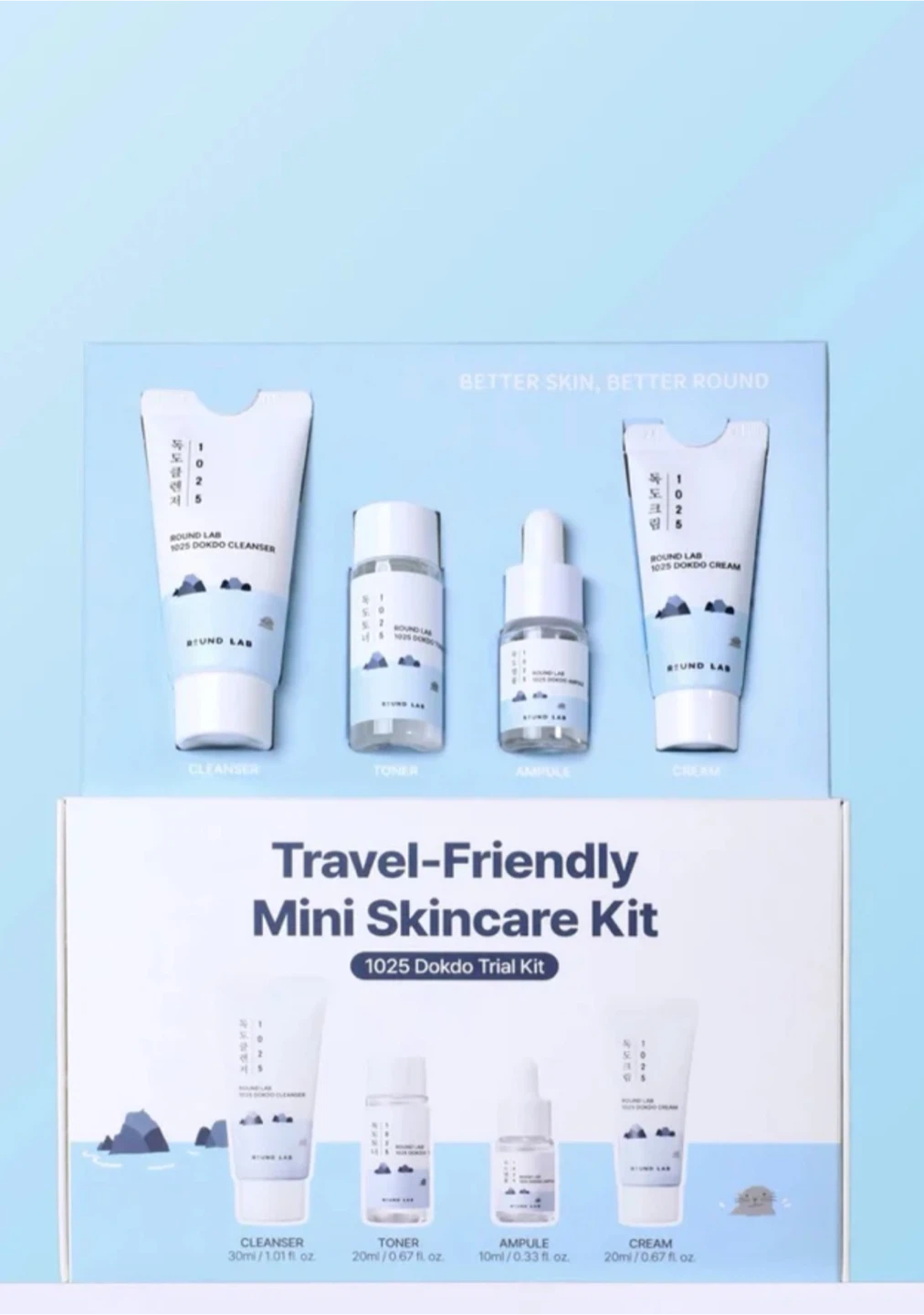 ROUND LAB 1025 Dokdo Travel Mini Skincare Kit - photo 3