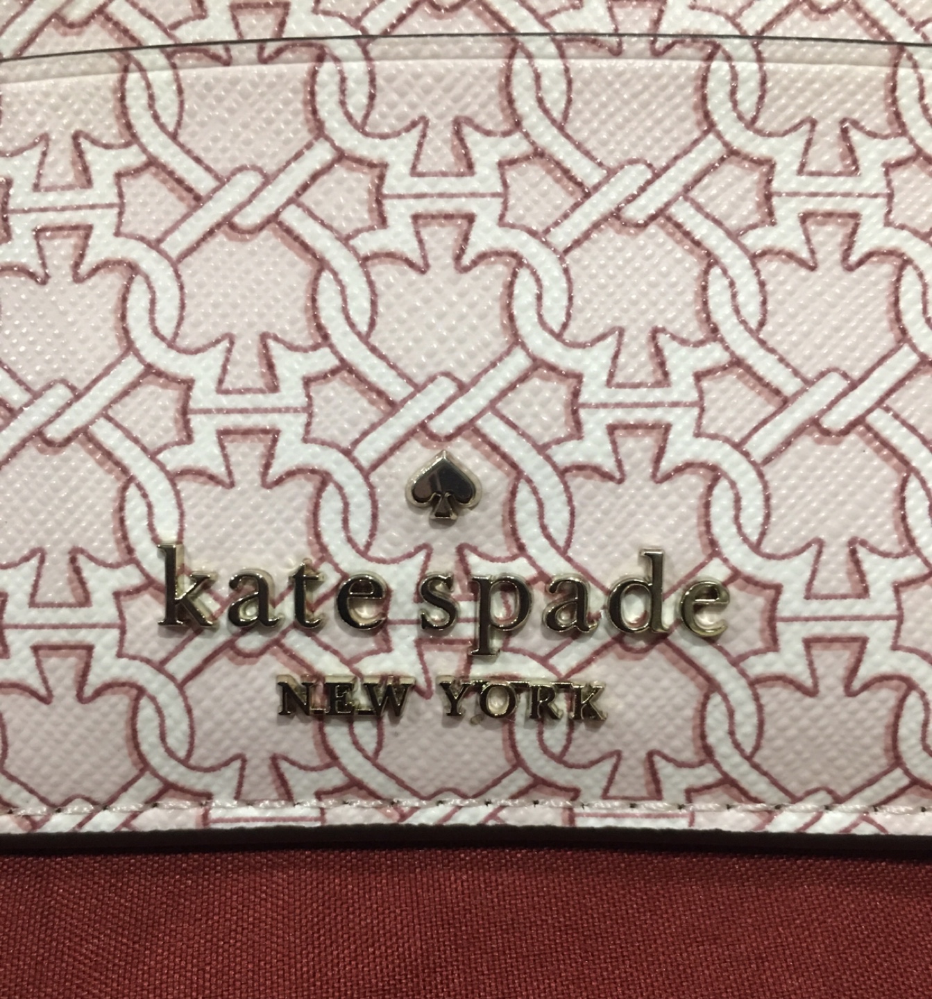 Kate Spade Small Slim Card Holder - Light Pink