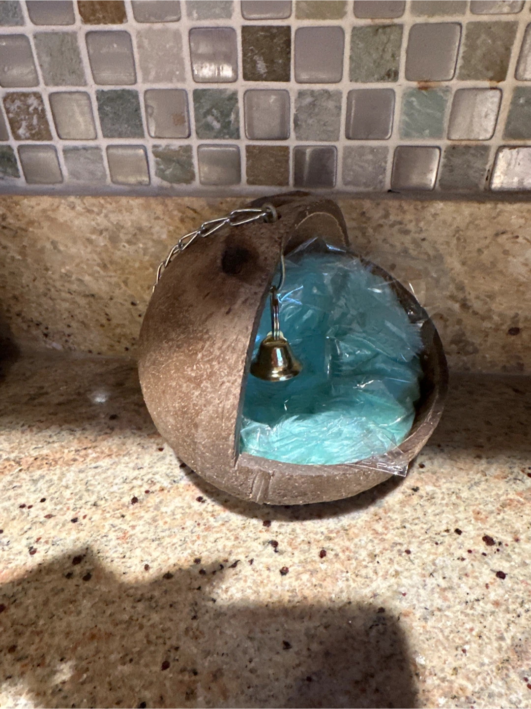 Coconut Bird House with Bell - photo 4