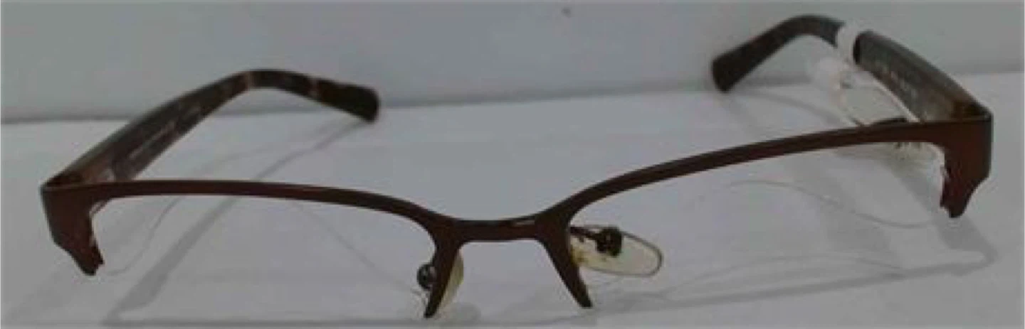 Armani Exchange AX Half Rim Brown Eyeglasses Frame 52-17-135 - photo 2