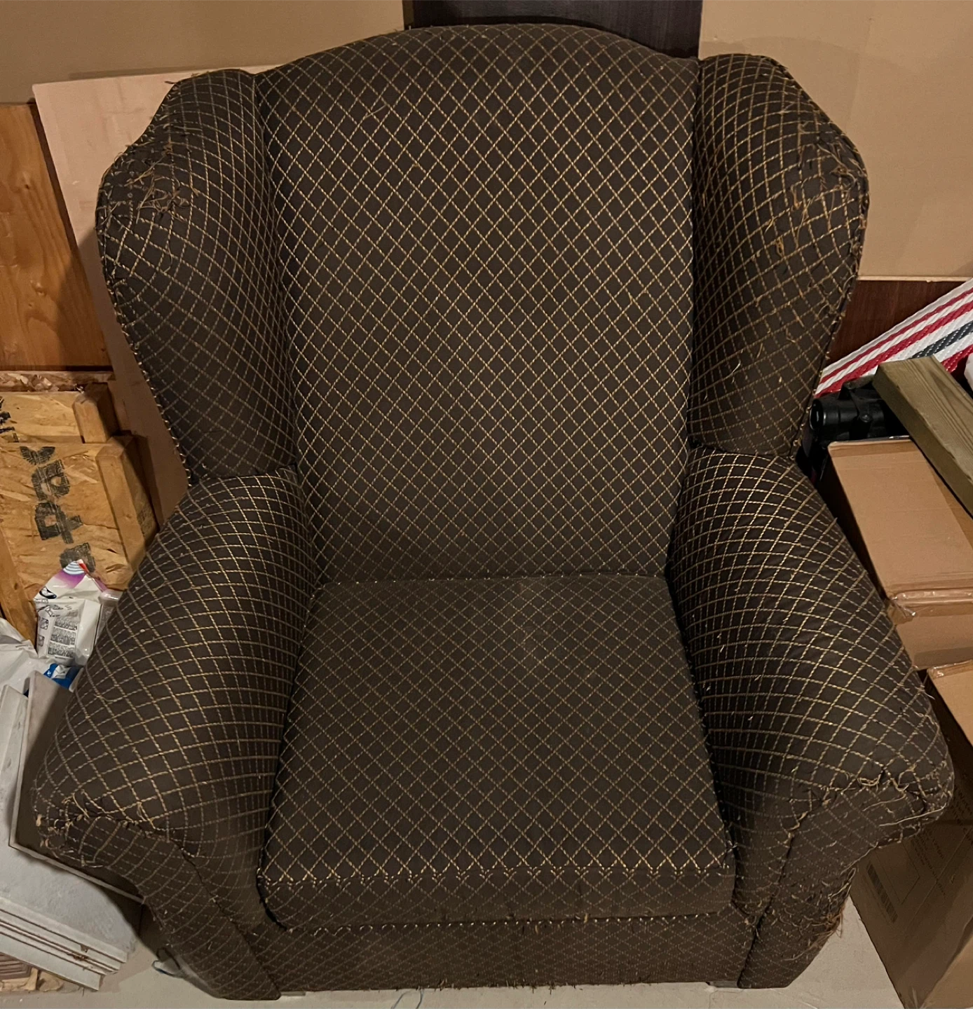 Patterned Armchair - Great for a Cozy Space!