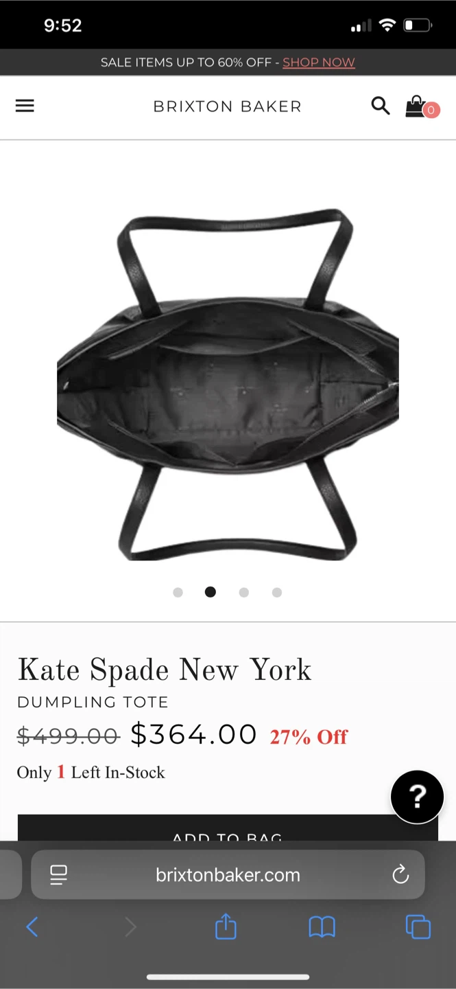 KATE SPADE Dumpling Tote - Black - photo 2