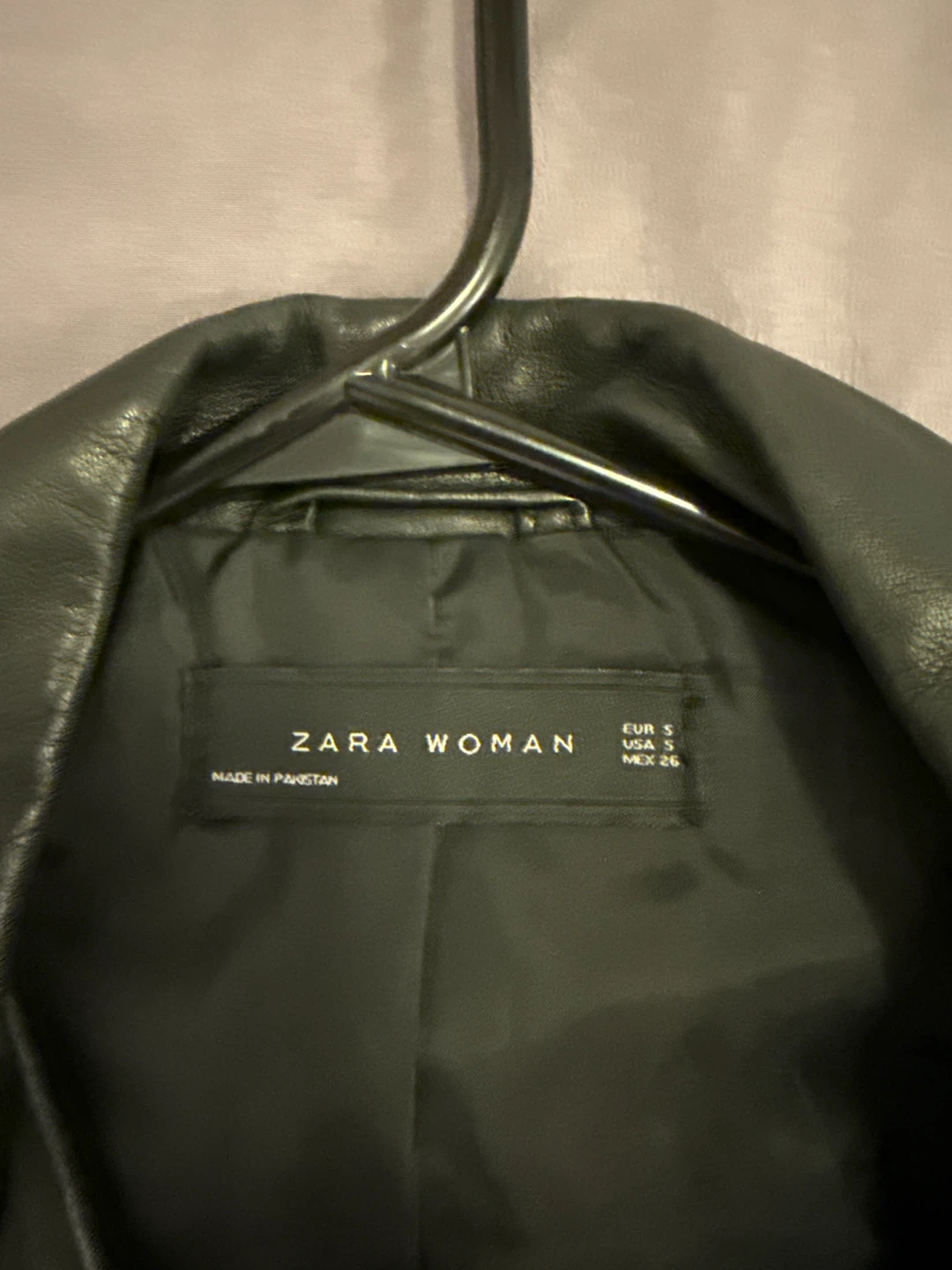 Zara Black leather biker jacket - photo 5